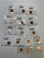 1961-2009 (16) BU Lincoln Memorial Penny hoard lot