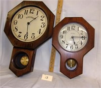2 verichrome battery wall clocks