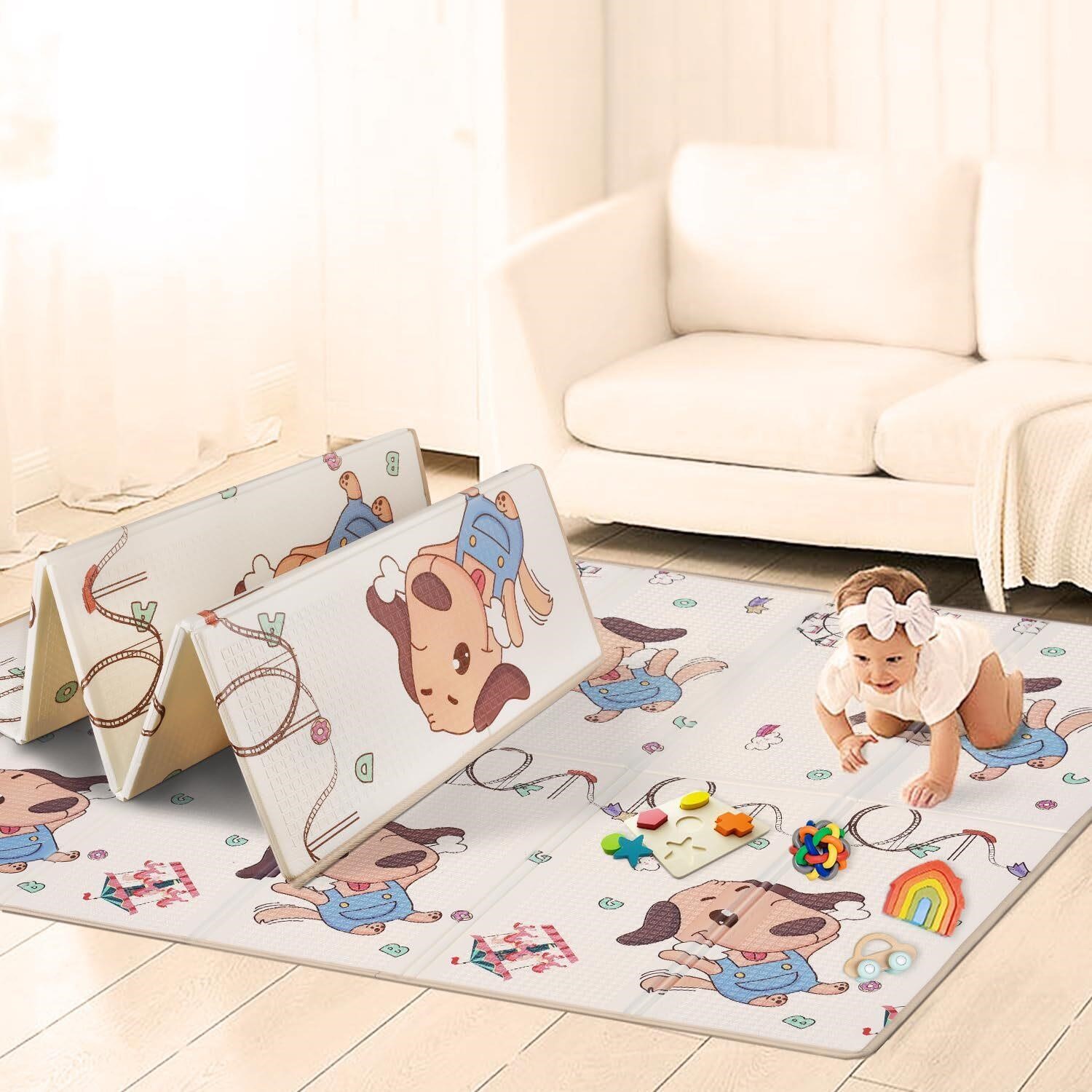 Foldable Baby Play Mat,Reversible, Waterproof, az5