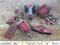 Lot of Toy Tractor and accessories
