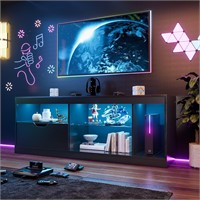 LED TV Stand for 65+ Inch  55  Black