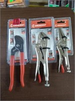 3 Crescent Pliers: Locking Pliers and Groove