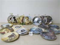 COLLECTABLE FIELD PUPPY PLATES & CHRISTMAS PLATES