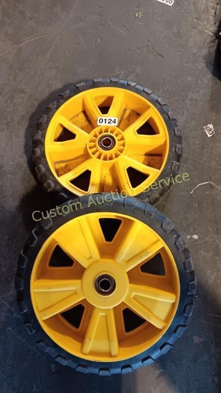 2 TIRES FOR WEEDEATER PUSH MOWER