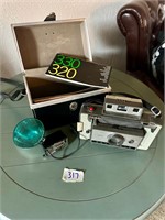 Vintage Polaroid Camera and Camera Bag
