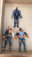 Lot of 3 Deathstroke Action Figures