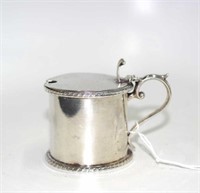 Late Victorian sterling silver mustard pot