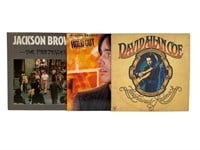 3 Albums. Jackson Browne David Coe
