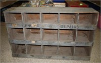 Wooden Shop Shelf-Has Cubbies for Products