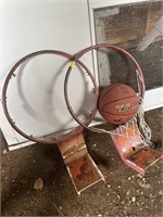 Toys/Hobbies-2 basketball hoops and a basketball