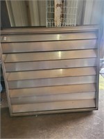 1 aluminum louver 60in. X 5 1/4  x 54in.