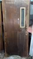 36in by 7foot fire door w/ glass window