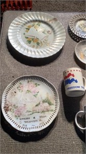 Assortment of vintage collectibles, cups,