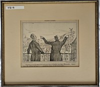 58A Etching "Faiseurs D'Affaires" Honore Daumier