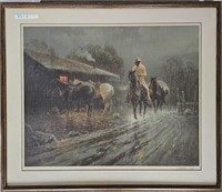 G.Harvey 1974 Dated Signed Lithograph