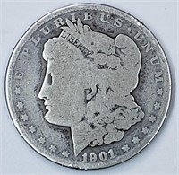 1901 Morgan Silver Dollar