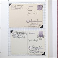 East Germany DDR Used Postal Cards Collection on p