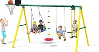 5-in-1 Kids Swing Set