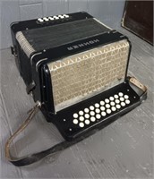 Hohner 3 Row Vintage Accordion  W/ Case