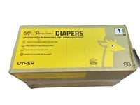 Dyper  80 Ultra Premium Diapers. Size 1  8-14lb
