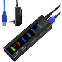 6-Port USB 3.0 Hub 4 Data Transfer Ports