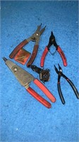 Assorted Snap Ring Pliers w/ Extra Bits