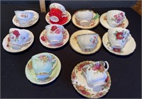 10 sets of cups & saucers- see pictures