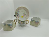 Hand Painted Bavarian Dishes lot