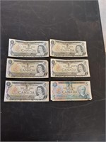 1970s Canadian currency 10.00 face
