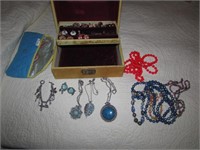 all costume jewelry & box
