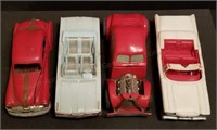 4 Vintage Plastic Toy Promo Cars