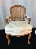 Miniature French Style Cane Back Bergere Chair