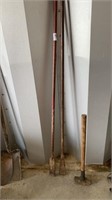 Sledgehammer and post hole digger/tamping bars