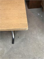 Table with Oak Finish