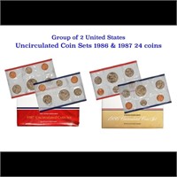 1986 & 1987 United States Mint Set in Original Gov