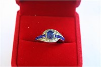 Blue Sapphire Ring Size 8