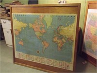 Mounted World Map-1961