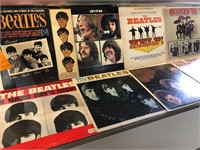 8pc Vintage Beatles LP Record Albums