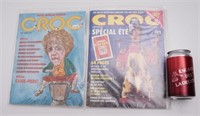 2 revues de collection Croc, 1986 et 1989
