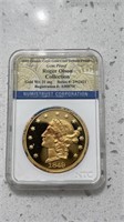1849 double eagle gold clad tribute proof