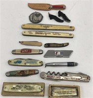 Lot of 16 Vintage Advertising Pocket Knives #5