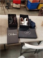 Box of designer shoes