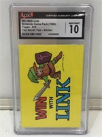 CGC Graded 1989 Nintendo Win With Link Topps