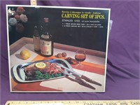 1970's 3 Piece Carving Set new in box