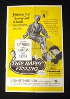 "This Happy Feeling" movie posters-two sided
