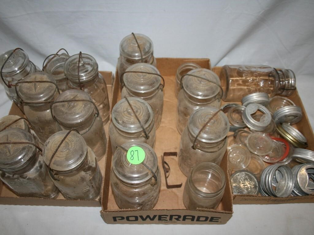 Fruit jars and lids
