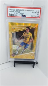 PSA 10 Marquinhos Brazil Gold #d /10 PSG Pop 1