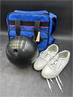 10# Bowling Ball & Bowling Shoes Size 7 1/2