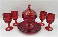 Ruby Red Viking Glass