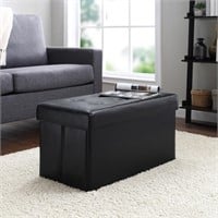 B3754  Mainstays 30 Collapsible Ottoman Quilted